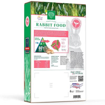 Premium Non-GMO Rabbit Pellets | Rabbit Food - Non-GMO - Small Pet ...