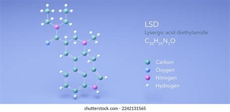 Lsd Molecular Structure Lysergic Acid Diethylamide Stock Illustration 2242131565 | Shutterstock