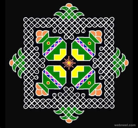 25 Beautiful Pongal Kolam and Pongal Rangoli Designs