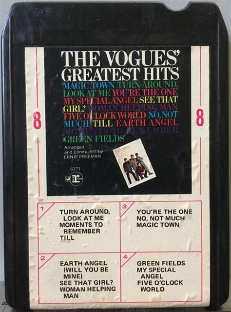 The Vogues - The Vogues' Greatest Hits (1969, 8-Track Cartridge) | Discogs