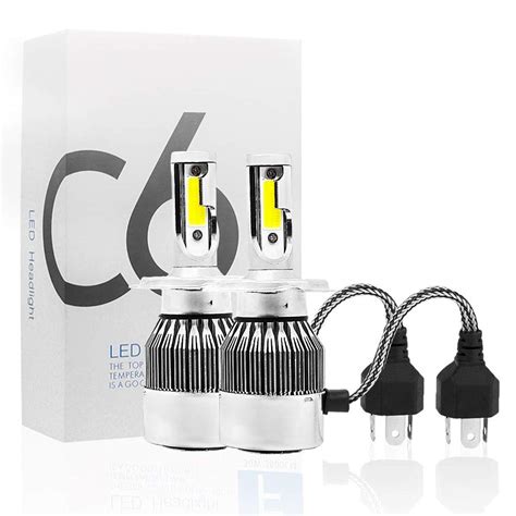 C6-H4 LED Headlight 12v Lamp Auto Headlight 3800LM 6000K - ido.lk