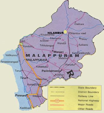 KERALAM: Map of Malappuram