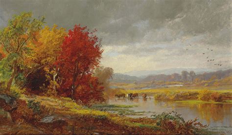 Jasper Francis Cropsey (1823-1900) | October | 19th Century, Paintings | Christie's | Painting ...