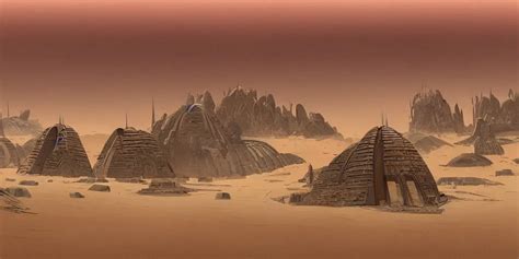 dune city and temples of arrakis, arrakeen, arab ar | Stable Diffusion