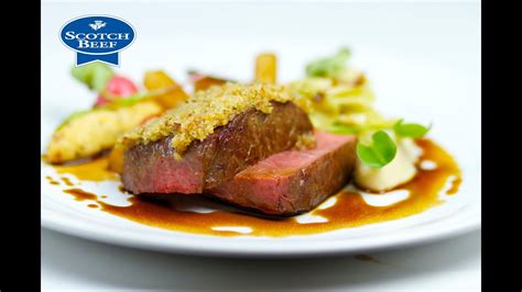 Michelin Star Chef Geoffrey Smeddle creates a Scotch Beef with bone marrow crust recipe - YouTube