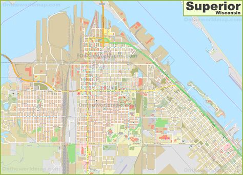 Large detailed map of Superior - Ontheworldmap.com