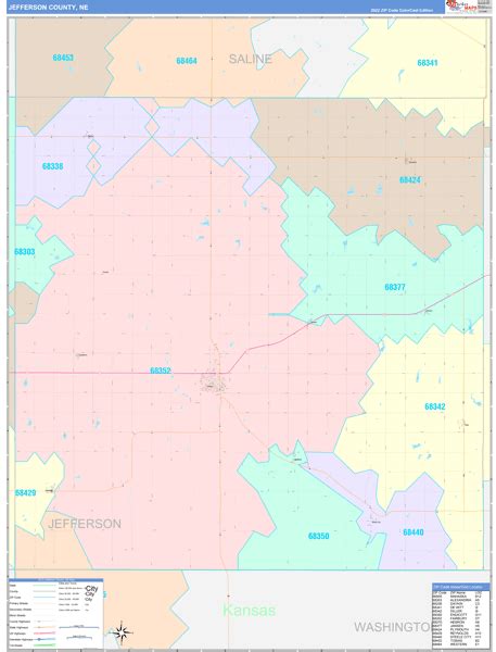 Digital Maps of Jefferson County Nebraska - marketmaps.com