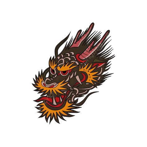 Dragon Black Symbol Tribal Dragon Head Tattoo Png Ima - vrogue.co