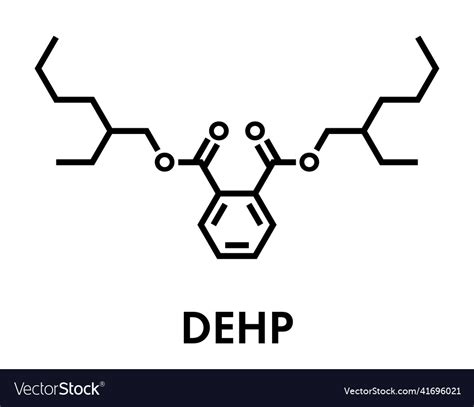 Bis2-ethylhexyl phthalate diethylhexyl phthalate Vector Image