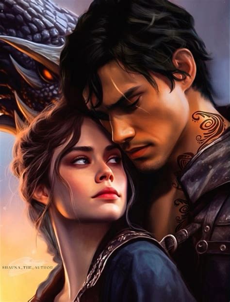 xaden and violet by @shauna_the_author | fourth wing | Wings book, Fantasy romance books, Wings art