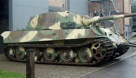 Surviving German King Tiger II Ausf. B Heavy Tank being restored at the Schweizerisches ...