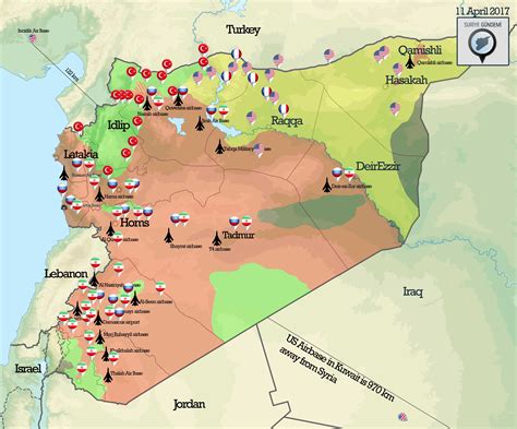 Military Situation & Bases in Syria Before Expected US-led Military Strikes. : r/syriancivilwar