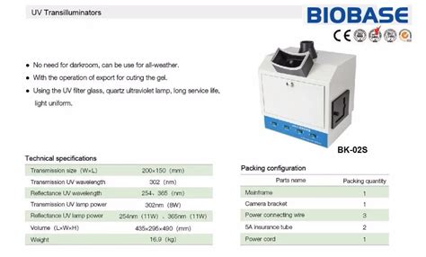 Biobase Electrophoresis Gel Vision Lamp Uv Transilluminator - Buy Laboraotry Used Uv Lamp,Uv ...