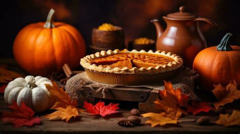 Autumn background with pumpkin pie 28283436 Stock Photo at Vecteezy