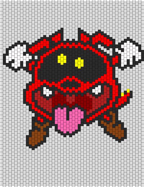 Dr Mario Virus Fever Bead Pattern | Peyote Bead Patterns | Characters Bead Patterns