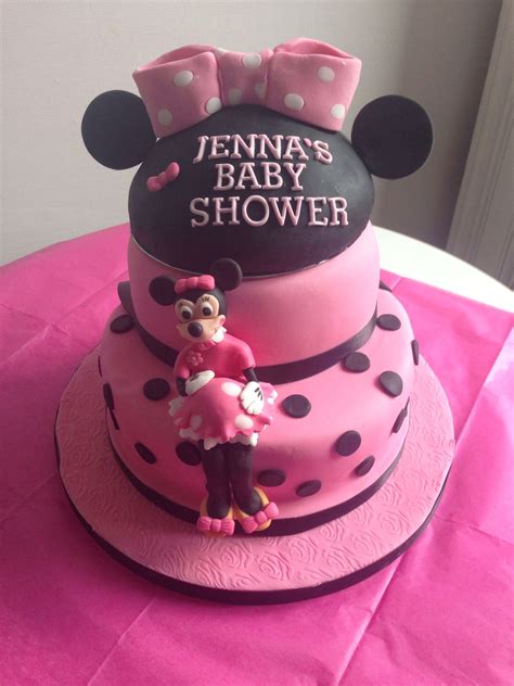 Minnie Mouse baby shower cake | Baby shower cakes, Cake, Minnie mouse baby shower