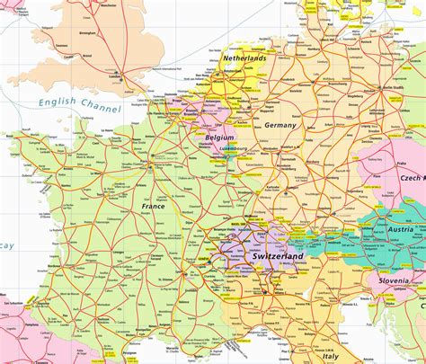 Map Of France Germany and Switzerland | secretmuseum