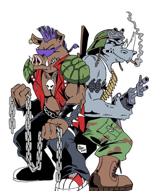 Bebop and Rocksteady by ~PowermasterJazz on deviantART Tmnt Villains, Tmnt Characters, Comic ...