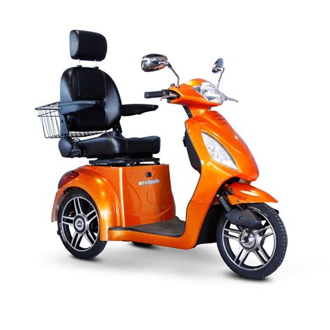 E-Wheels EW-36 3-Wheel Electric Senior Mobility Scooter - Orange - Walmart.com - Walmart.com