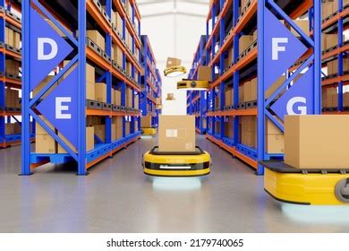 Logistics Robot Large Warehouse Robot System Stock Illustration 2179740065 | Shutterstock