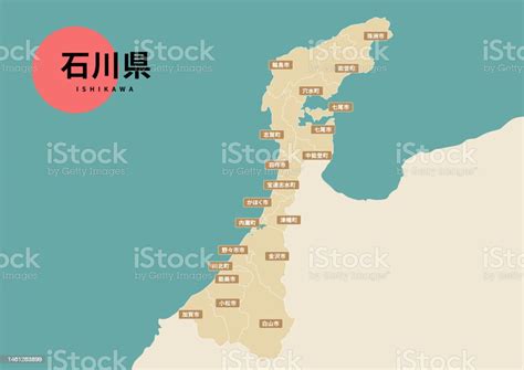 Map Of Japanishikawa Prefecture Stock Illustration - Download Image Now ...