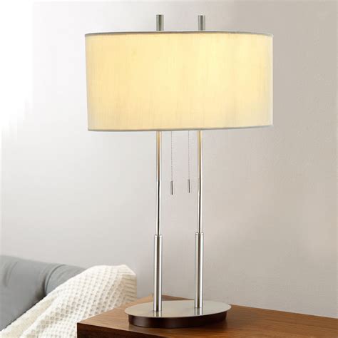 Modern Oval Table Lamp with Oval Lamp Shade | 4015-22 | Destination Lighting