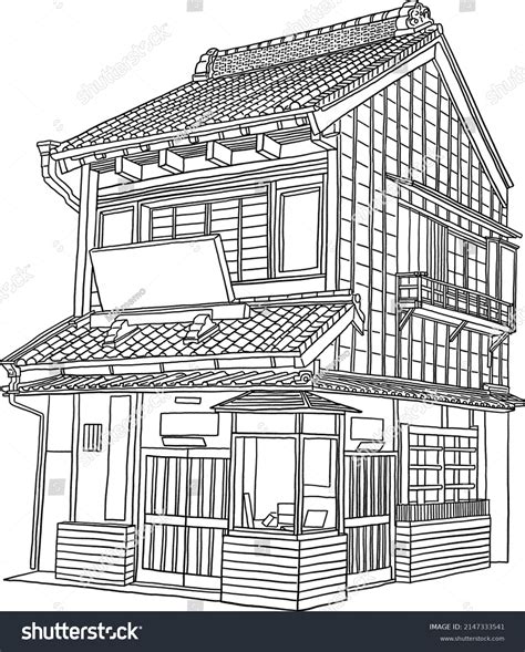 5,748 Japanese House Drawing Images, Stock Photos & Vectors | Shutterstock