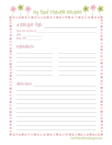 Free Editable Recipe Binder Templates - Nisma.Info