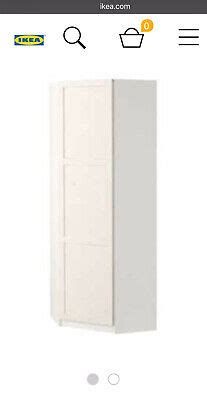 IKEA PAX RANGE white Corner Wardrobe With Full Length Mirror. £100.00 ...