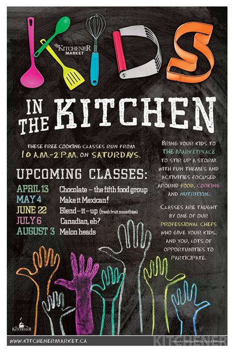 Free kids cooking lesson - Kitchener market | Cooking classes for kids, Cooking classes design ...