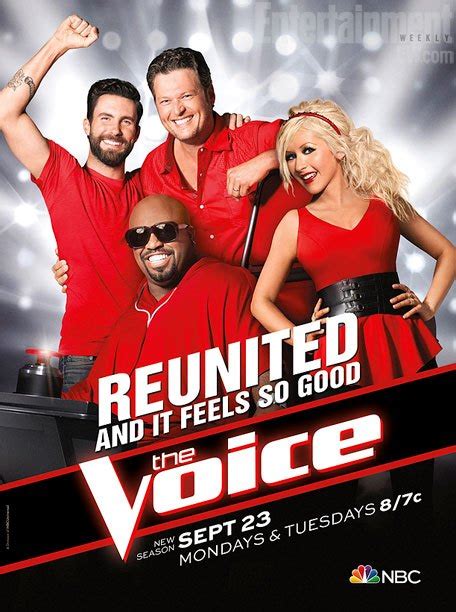 The Voice Season 5 Official Poster Brings Back Coaches Cee Lo Green And Christina Aguilera ...