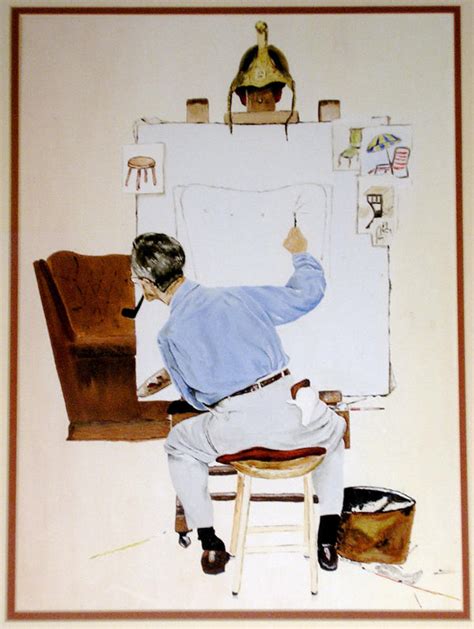 norman rockwell self-portrait by erindurfey on DeviantArt