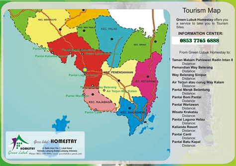 Tourism Map Green Lubuk Homestay | HOMESTAY in LAMPUNG, IND.