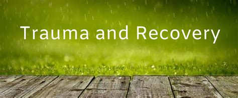 Trauma and Recovery - Recovery College Online