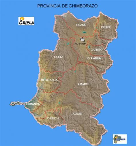 Mapas politico de Chimborazo