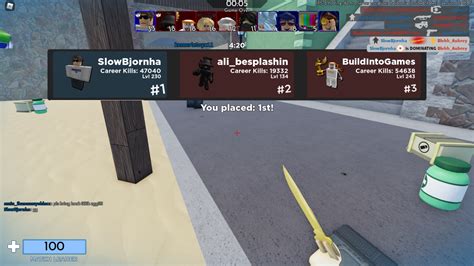 Played a few games of Arsenal with Preston, the founder of BIG games! : r/roblox