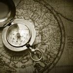 Compass on vintage map — Stock Photo © Alexstar #1300753
