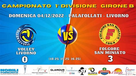 Volley Livorno - Folgore San Miniato - YouTube