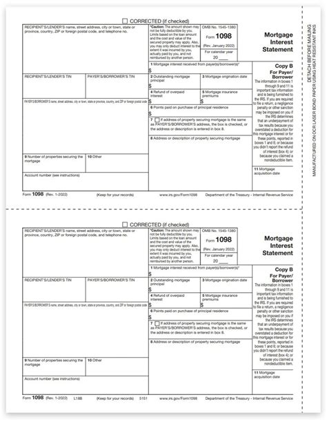 1098 Mortgage Interest Form 2024 - Malva Rozalin