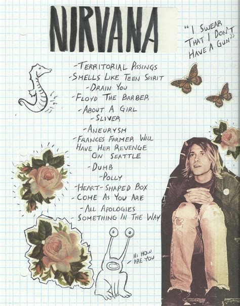 Pin by haley rose on Art | Nirvana band, Nirvana lyrics, Nirvana