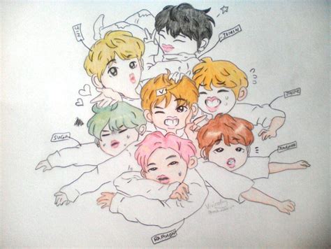 Bts Coloring Pages Chibi