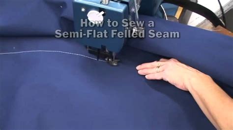 How to Sew a Semi Flat Felled Seam - YouTube