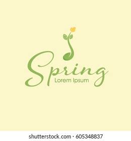 Spring Logo Vector Template Stock Vector (Royalty Free) 605348837 | Shutterstock