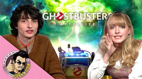 Finn Wolfhard & Mckenna Grace Interview - GHOSTBUSTERS: AFTERLIFE (2021)