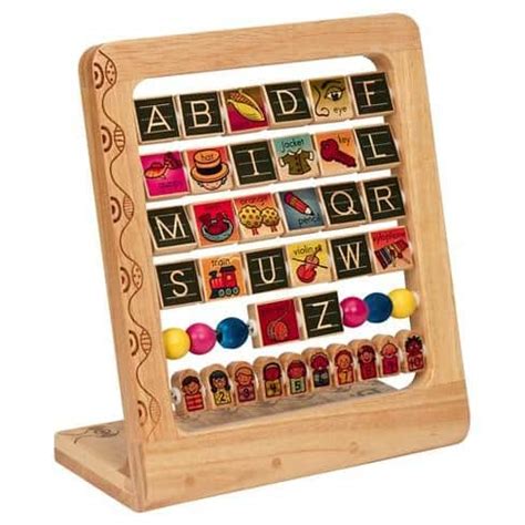 B. toys by Battat -AB3 Wooden Alphabet Abacus