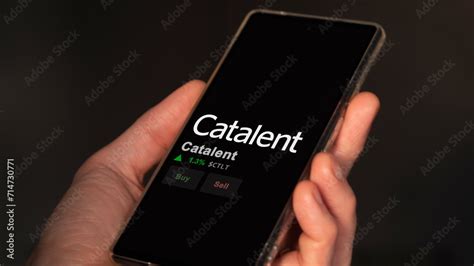 January 15th 2024 Somerset, New Jersey. The logo of Catalent on the screen of an exchange ...