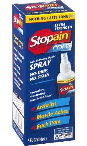 Stopain Cold Extra Strength Pain Relieving Spray, 4 fl oz - Pick ‘n Save