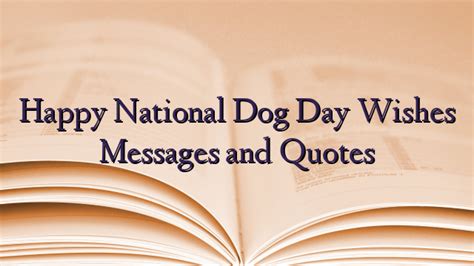 Happy National Dog Day Wishes Messages and Quotes - TechNewzTOP