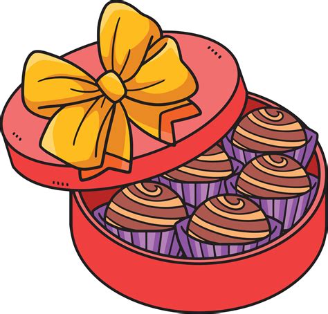 Box of Chocolates Cartoon Colored Clipart 23269870 Vector Art at Vecteezy