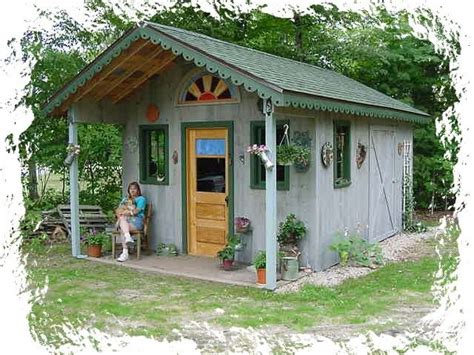 Rustic+Garden+Sheds+With+Porches | Rustic Garden Potting Shed with ...